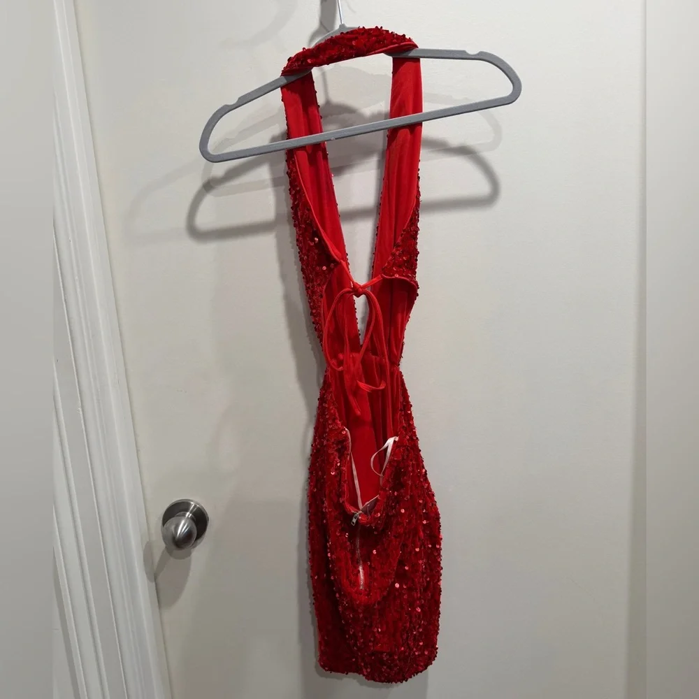 Elegant Sequined mini dress.